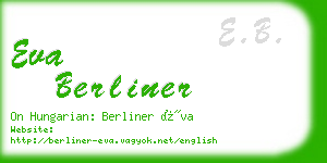 eva berliner business card
